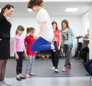 Rehearsal of the play "On the Other Side of The Sun"